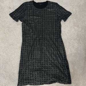 Theory black and gray tshirt dress (sz sm/med)